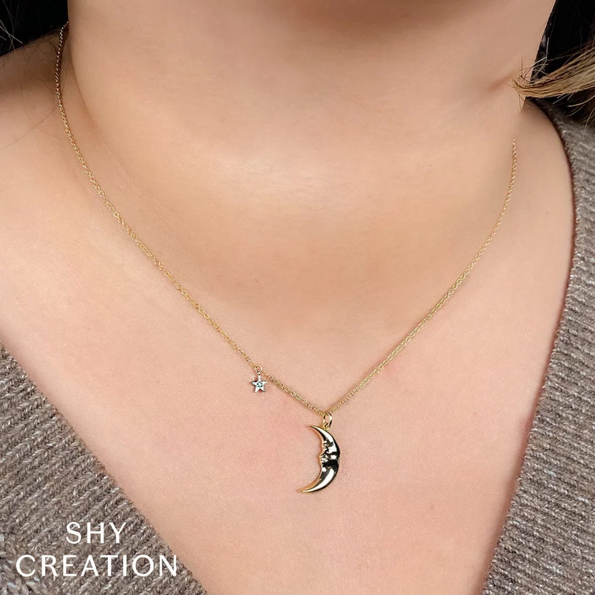 Shy Creation® Moonlit Star Pendant – Harry Ritchies