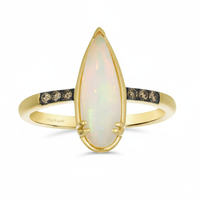 Le Vian® Neopolitan Opal Drift Teardrop Ring