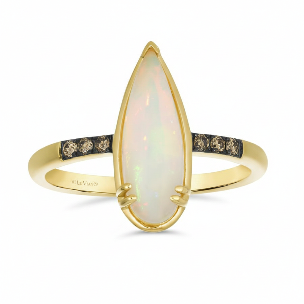 Le Vian® Neopolitan Opal Drift Teardrop Ring