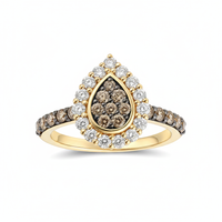 Le Vian® Starlit Chocolate Teardrop Ring