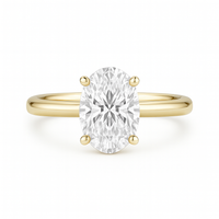 My Caroline Infinite Oval Solitaire Engagement Ring Mounting