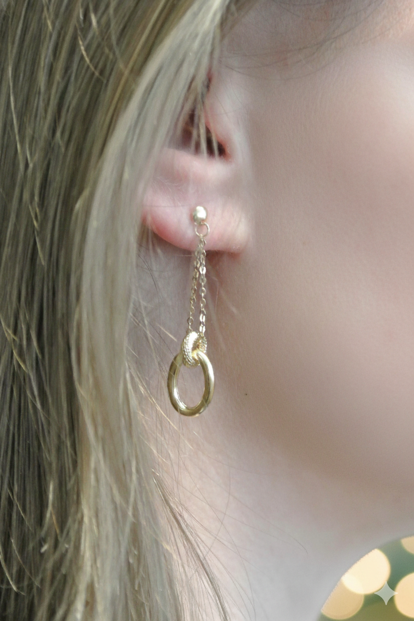 Linked Harmony Drop Earrings