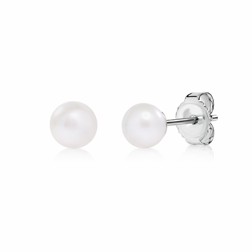 Lunara Cultured Pearl 10K Stud Earrings