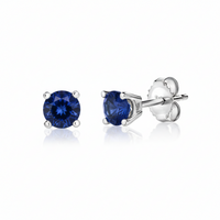 Midnight Sapphire 10K Stud Earrings