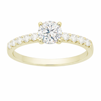 Two Hearts® Close Embrace Round Diamond 1/2 CTW Semi Mounting Engagement Ring