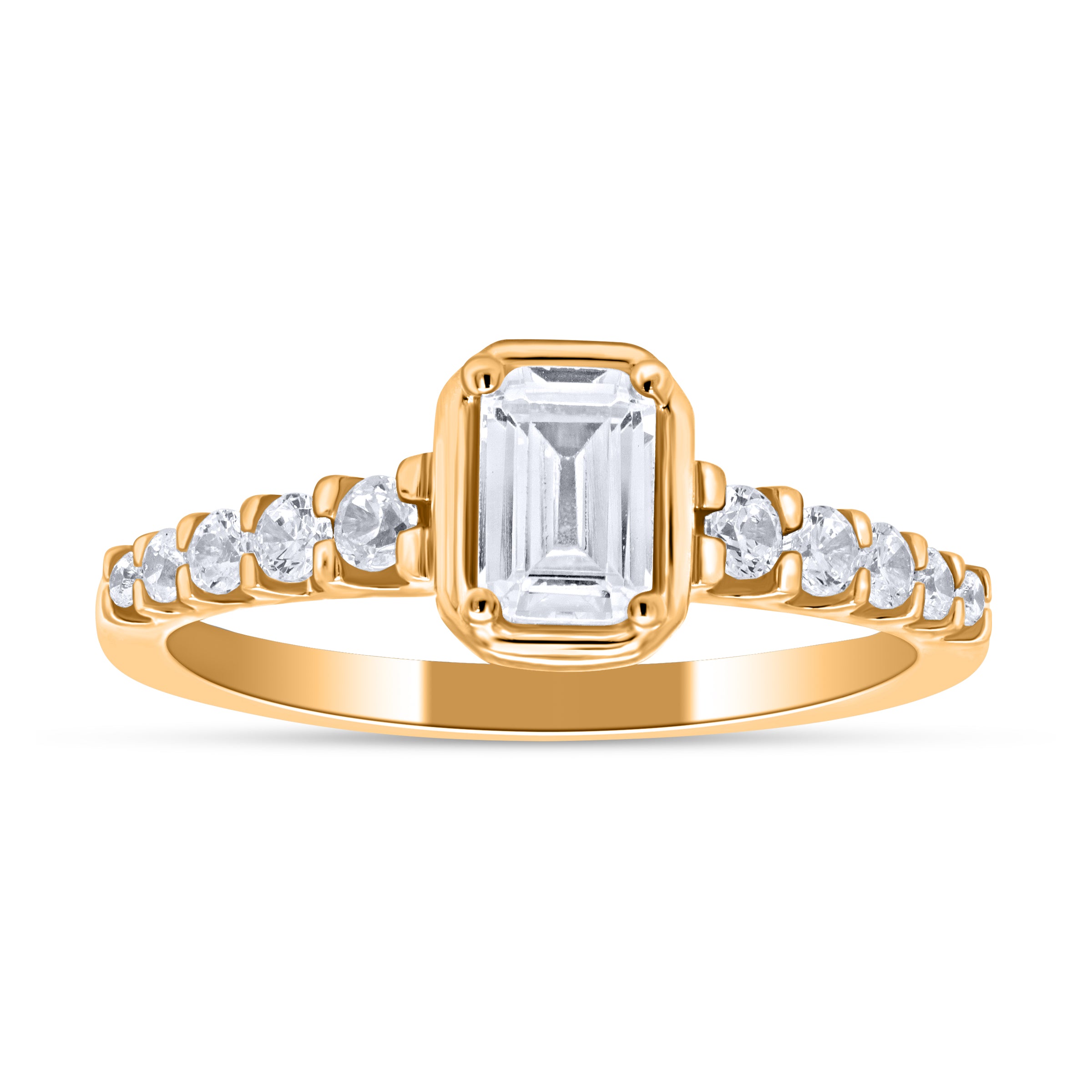 Two Hearts® Emerald Light Engagement Ring