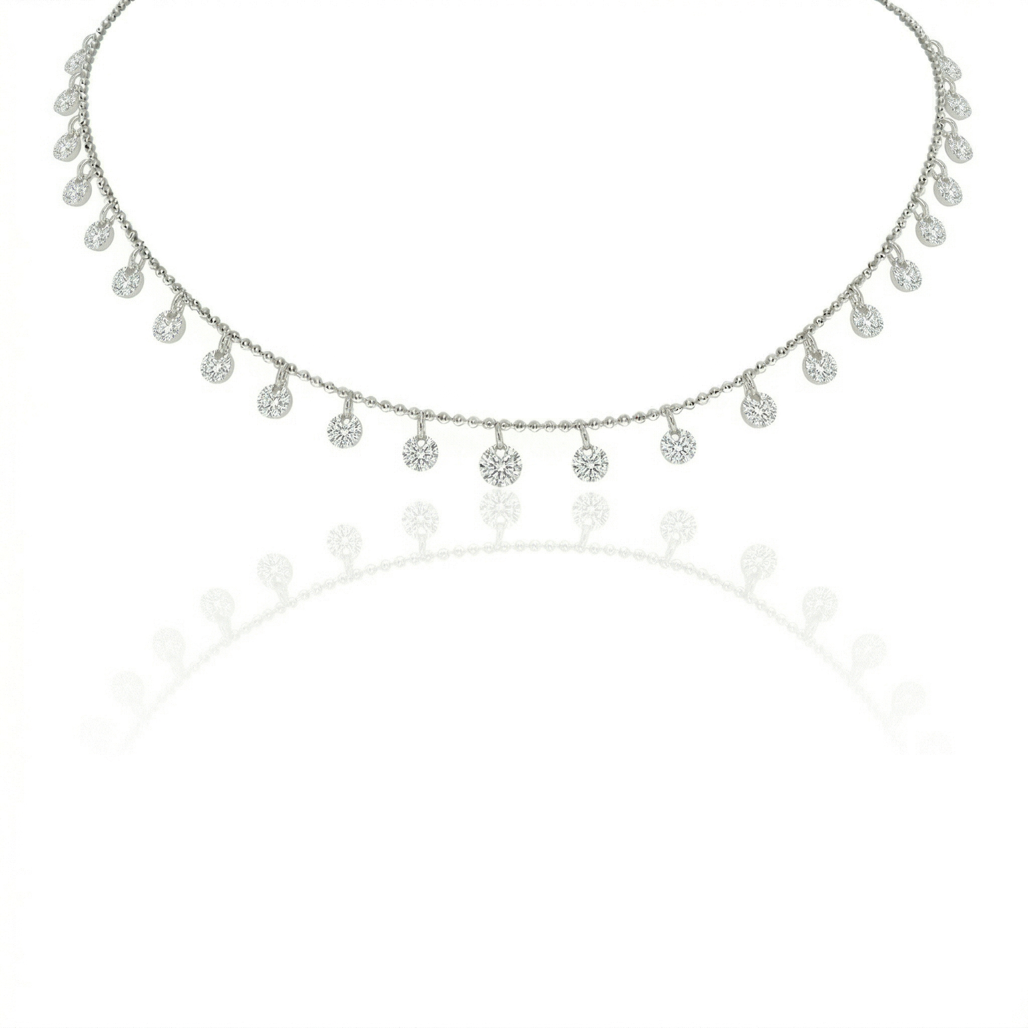 Dashing Diamonds By the Yard Drop Necklace