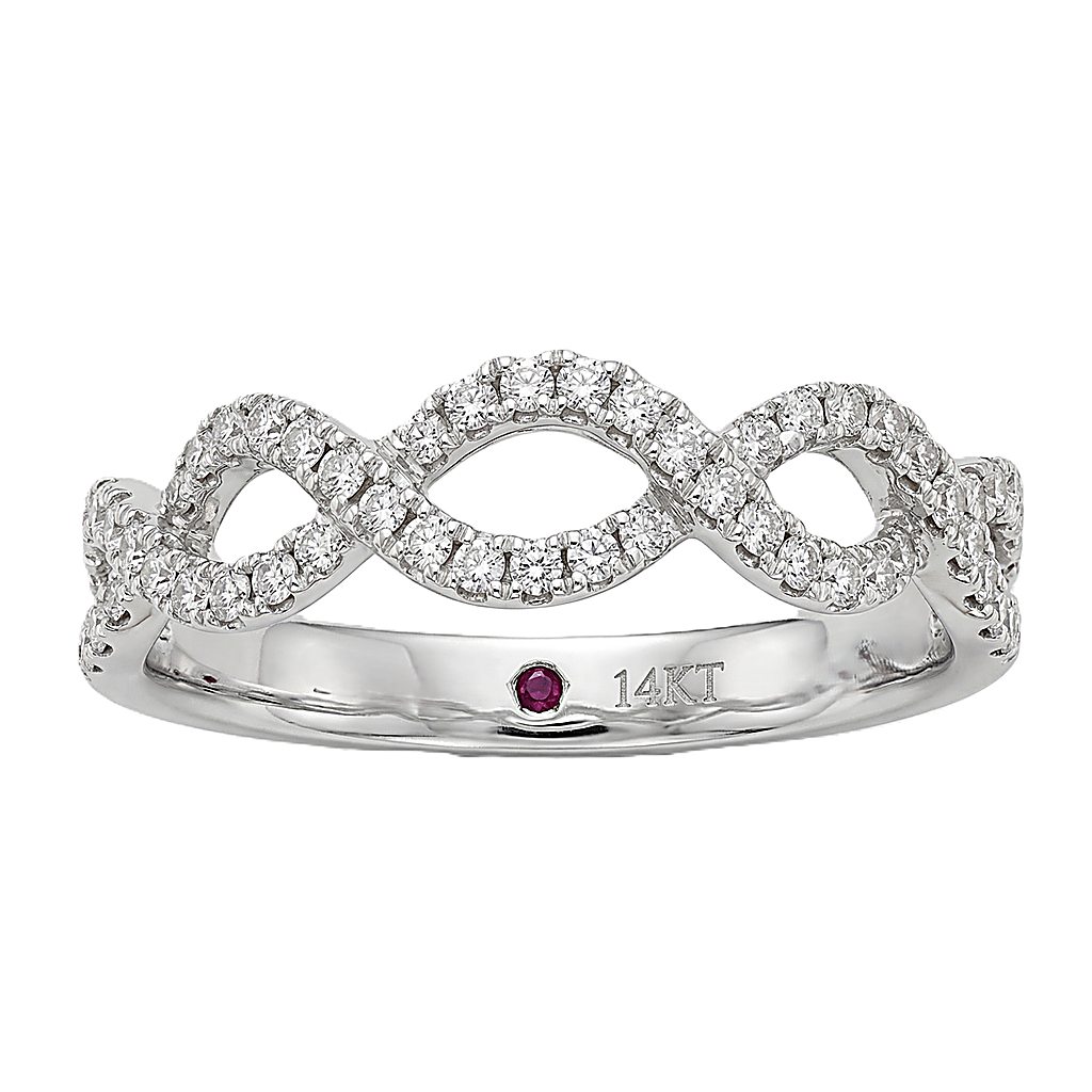 Love Story® Infinity Twist Diamond Band