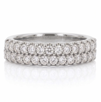Love Story® Dual Row Diamond Band