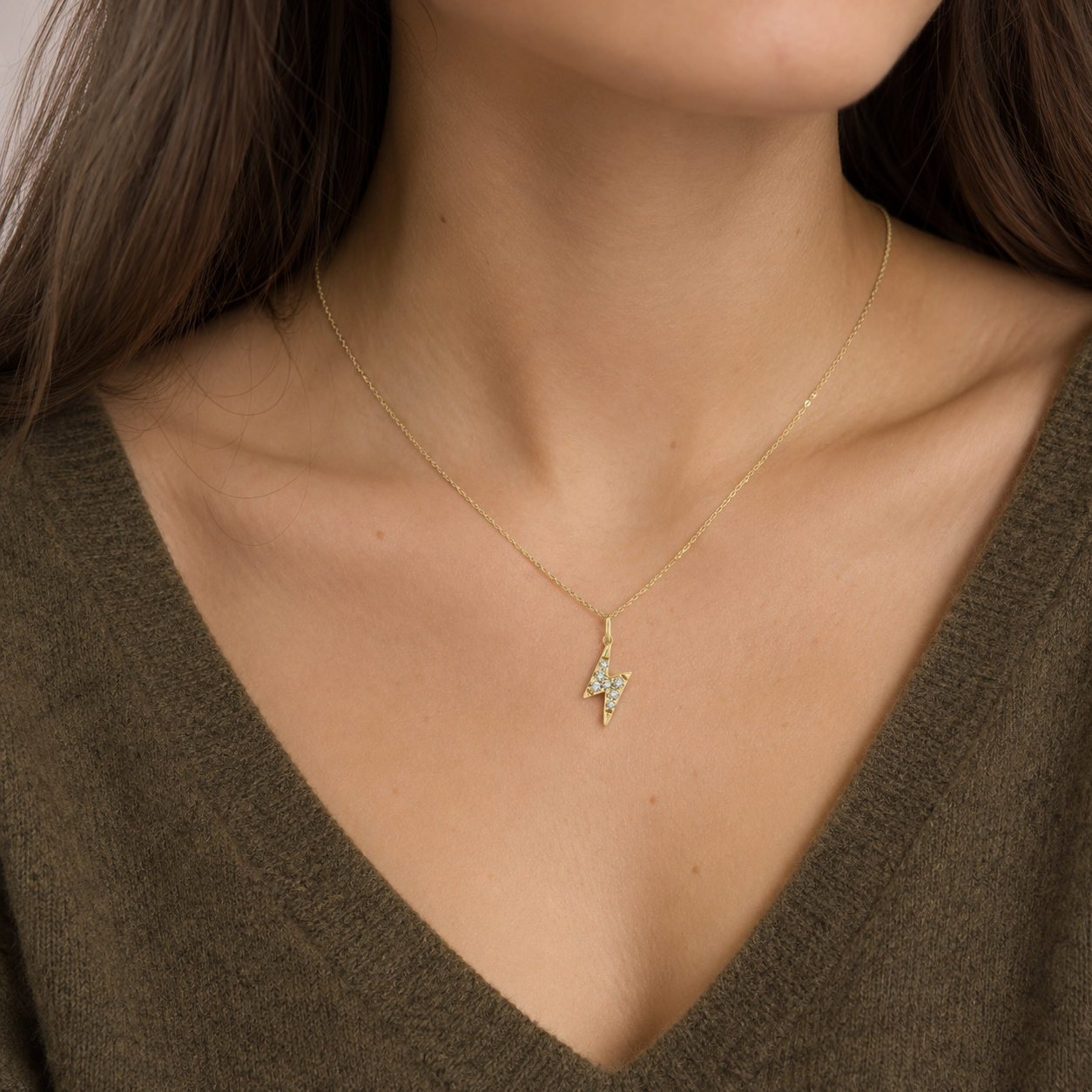 Electric Flash Diamond Pendant