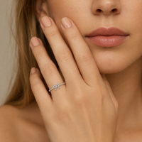 Tied in Light Diamond Ring