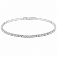 Flexie Diamond Line Bangle Bracelet