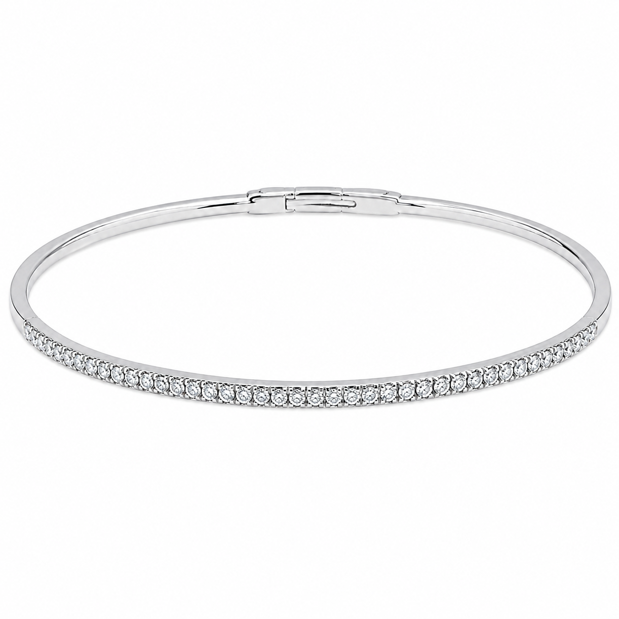 Flexie Diamond Line Bangle Bracelet