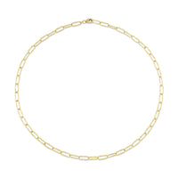 Shy Creation® Paper Clip Diamond Necklace