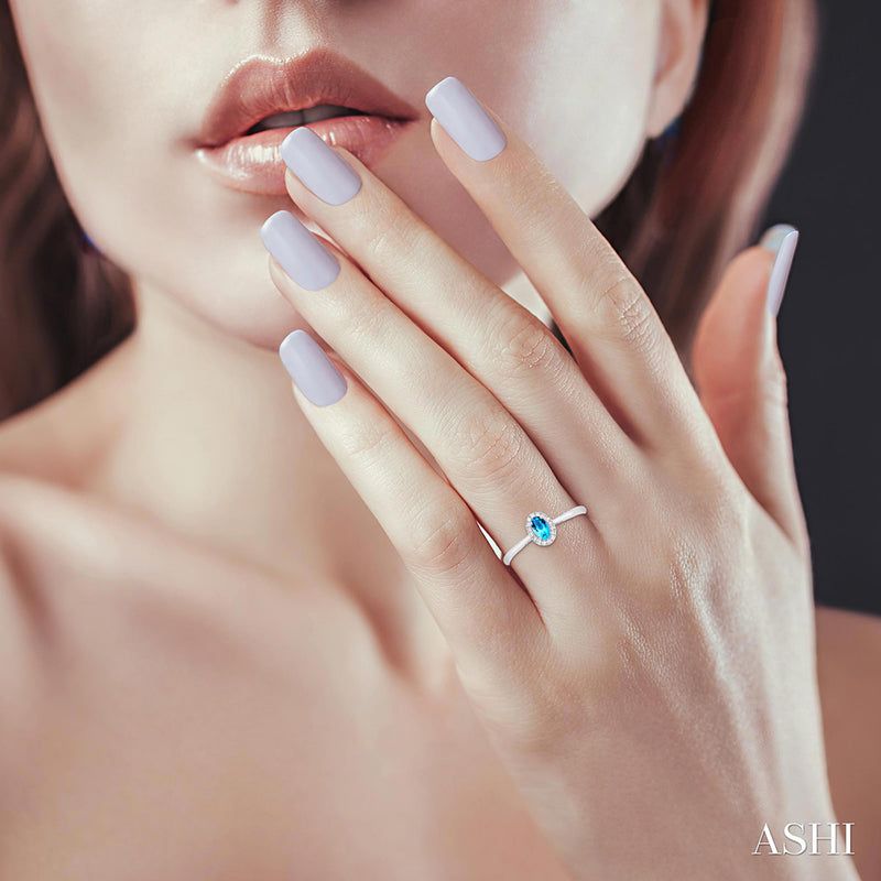 Winter Sky Blue Topaz Ring