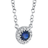 Shy Creation® Starlit Sapphire Pendant Necklace