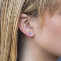 Shy Creation® Starlit Sapphire Earrings