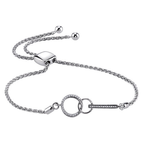 Circle of Love Diamond Bolo Bracelet