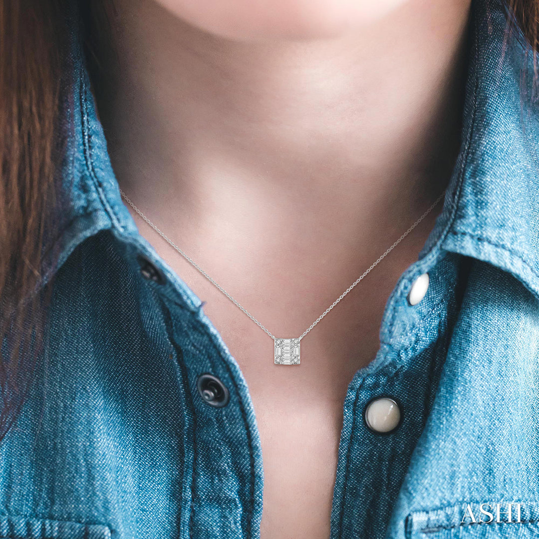 Iced GeoFrame Pendant