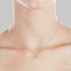 Diamond Initial X Pendant Necklace