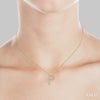 Diamond Initial P Pendant Necklace