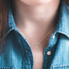 Diamond Initial T Pendant Necklace
