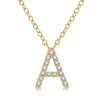 Diamond Initial A Pendant Necklace
