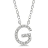 Diamond Initial G Pendant Necklace