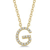 Diamond Initial G Pendant Necklace