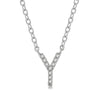 Diamond Initial Y Pendant Necklace