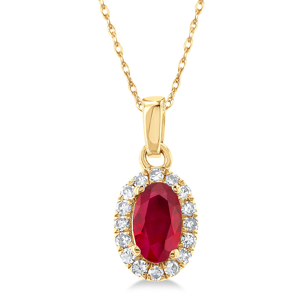 Crimson Fire Ruby Pendant