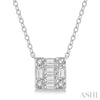 Iced GeoFrame Pendant