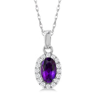 Evening Bloom Amethyst Pendant