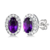 Evening Bloom Amethyst Earrings
