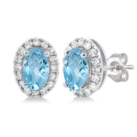 Wavecrest Aquamarine Earrings