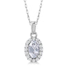 Clearbloom White Topaz Pendant