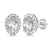 Clearbloom White Topaz Earrings