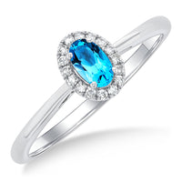 Winter Sky Blue Topaz Ring