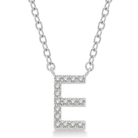 White Gold Initial Necklace