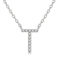 White Gold Initial Necklace