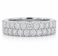 Love Story® Dual Row Diamond Band