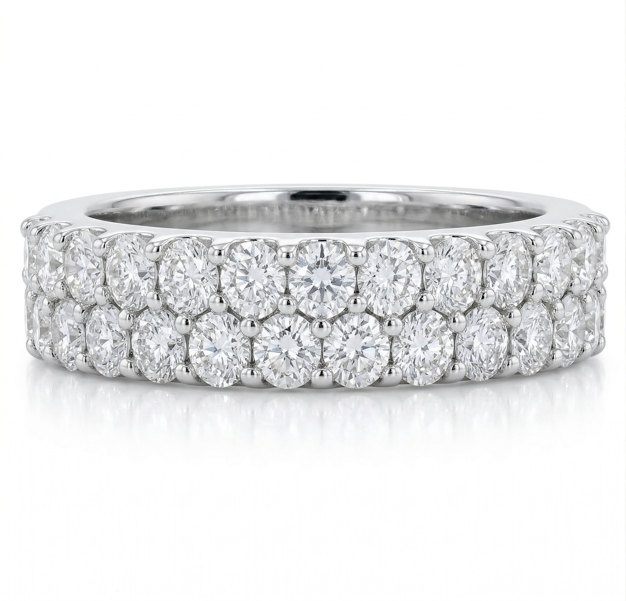 Love Story® Dual Row Diamond Band