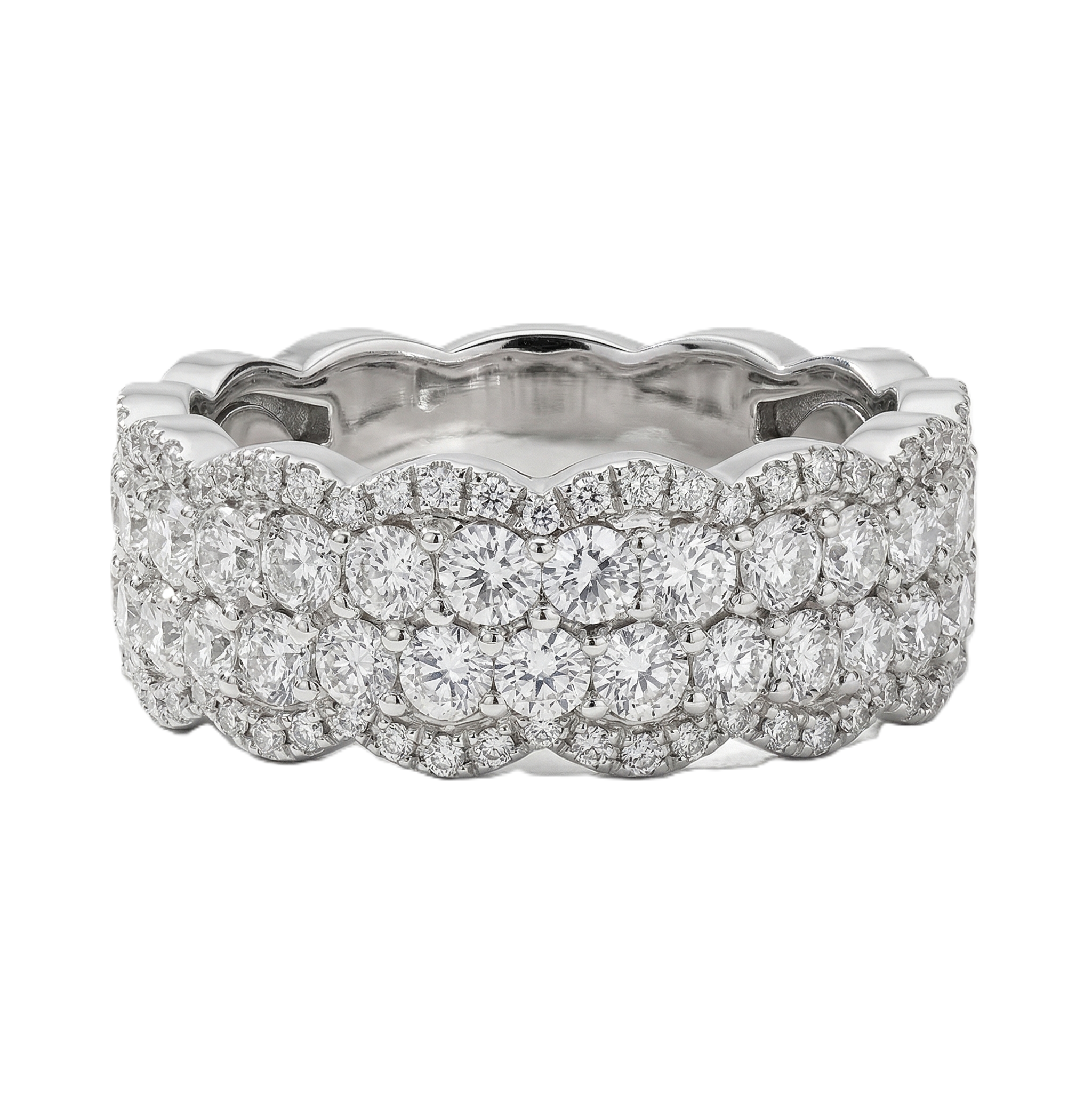 Love Story® Glamour 4-Row Diamond Band