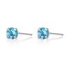 Polar Light Blue Topaz 10K Stud Earrings