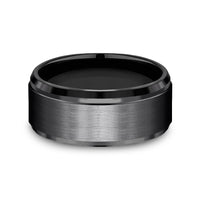 Benchmark® Satin Finish Black Titanium Men's Band