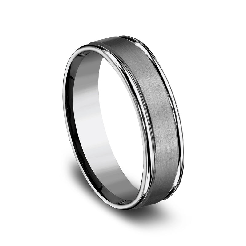 Benchmark® Satin Center Titanium Band