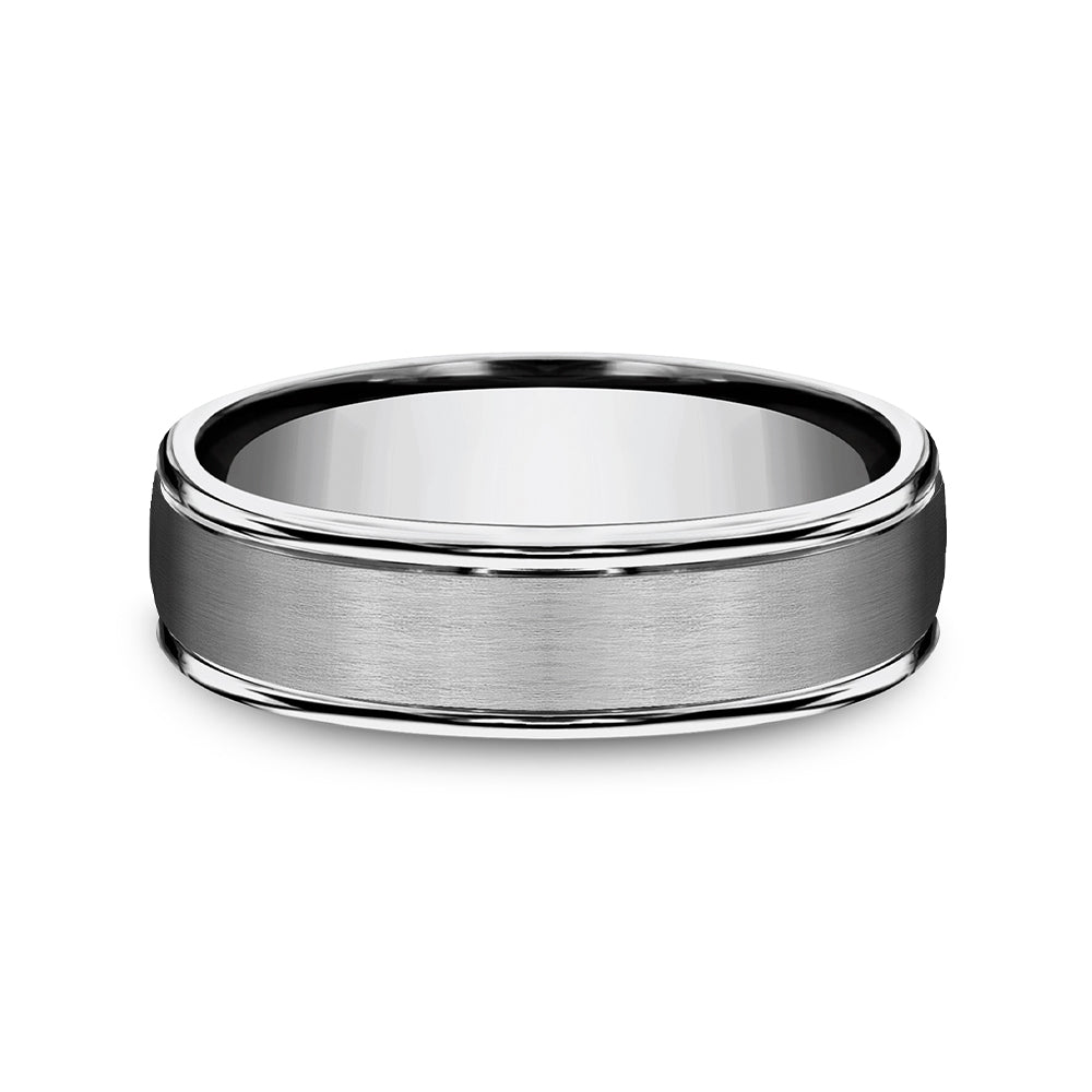 Benchmark® Satin Center Titanium Band