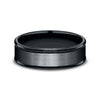 Benchmark® Satin Finish Black Cobalt Men's Band