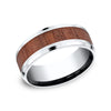 Benchmark® Rose Wood Inlay Men's Band
