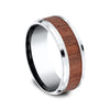 Benchmark® Rose Wood Inlay Men's Band